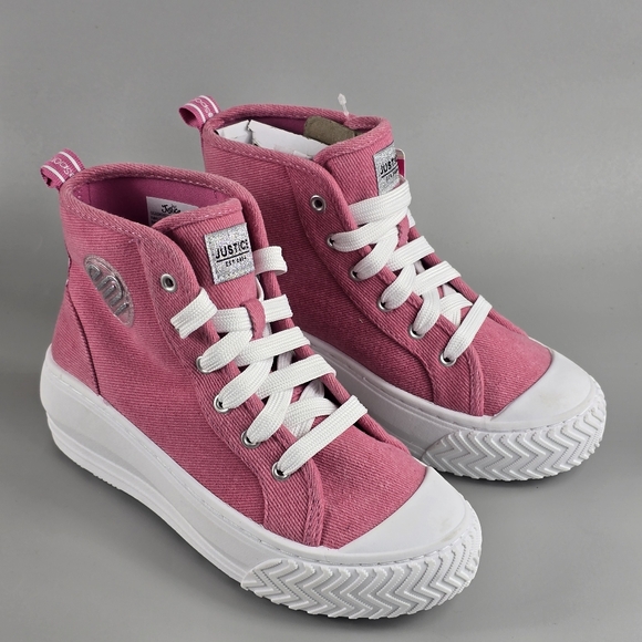 Justice Other - Justice Sport Pink High Top Sneakers Size 4
